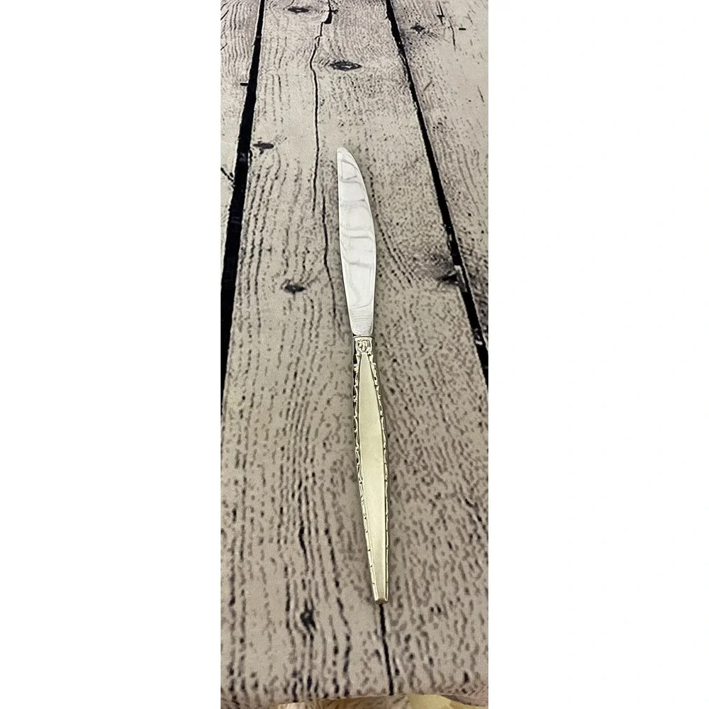 Oneida Community Venetia MCM Dinner Knives‎ Stainless Flatware Lot Set Of 4